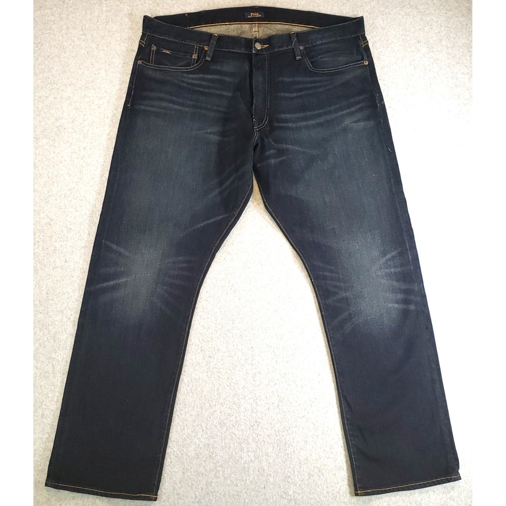 Polo Ralph Lauren Jeans Mens Dark Wash Sz 40x32 Act. 40x31 Warwick Slim Straight